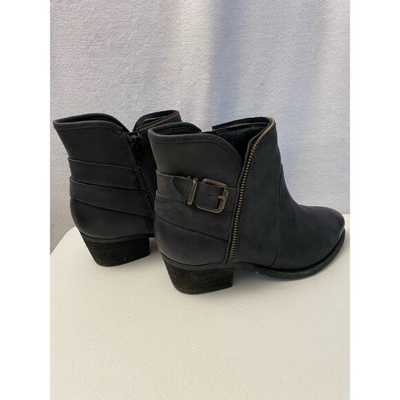 ELITES by walking cradles black ankle boots‎ leather made in Brazil size 6 - Picture 6 of 11